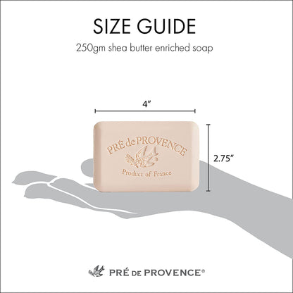 Artisanal Soap Bar, Enriched with Organic Shea Butter, Natural French Skincare, Quad Milled for Rich Smooth Lather, 8.8 Ounce, Lemongrass